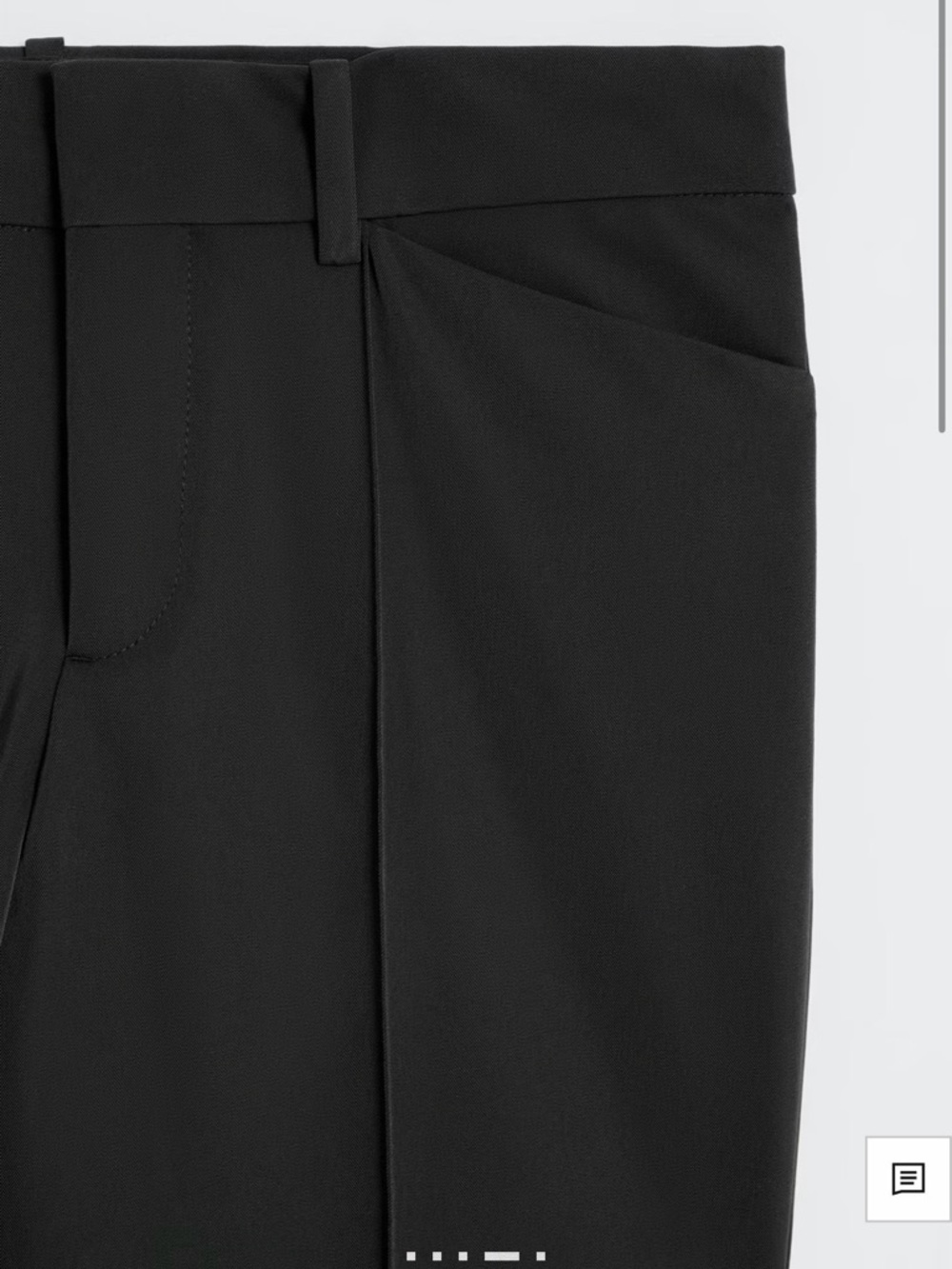 Mango Black Slim Tailored Split-Hem Pants - Picture 4 of 4